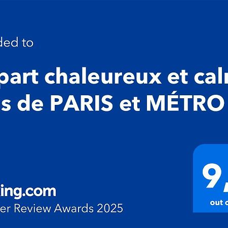 Appart Chaleureux Et Calme Pres De Paris Et Metro Asnières Kültér fotó