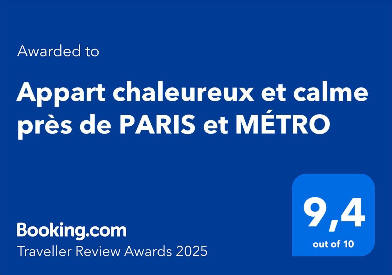 Appart Chaleureux Et Calme Pres De Paris Et Metro Asnières Kültér fotó